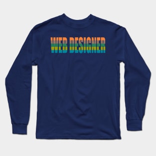 Retro Web Designer Long Sleeve T-Shirt